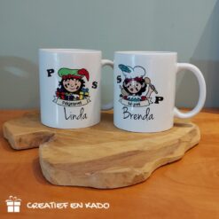 Sinterklaas mok pietjes met naam, Sinterklaas beker, Pietenbeker