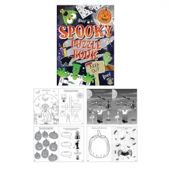 Halloween puzzelboekje, Halloween traktatie, uitdeelkadootjes halloween