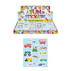 funstickers voertuigen, auto stickers, voertuigen traktatie, jongens traktatie