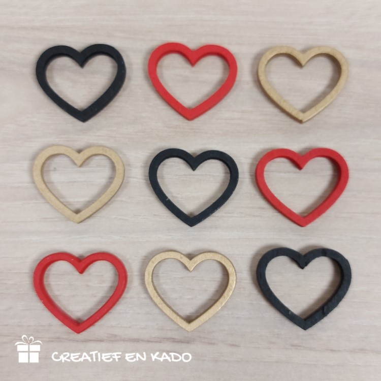 houten hartje, hart hout, inpakken, kado decoratie