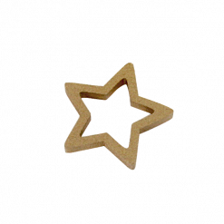houten sterretje, houten kadodeco, inpakken, kerst kado decoratie