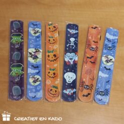 klaparmband halloween, Halloween traktatie, griezel traktatie
