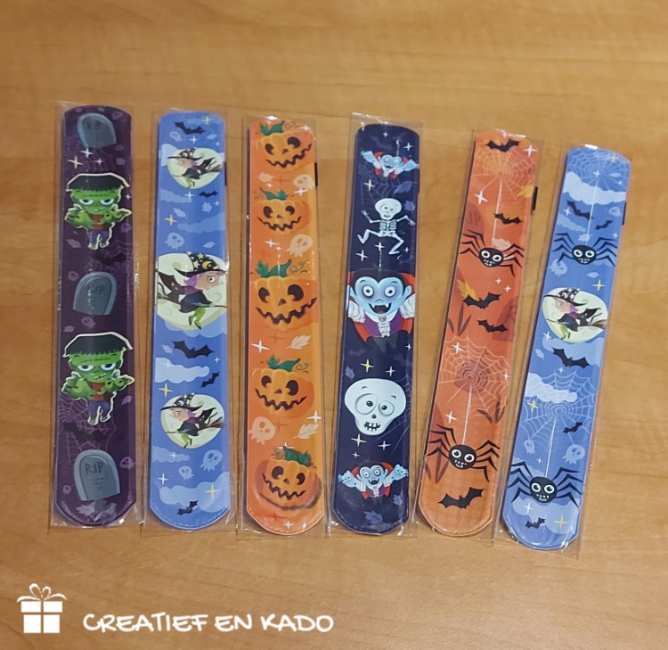 klaparmband halloween, Halloween traktatie, griezel traktatie