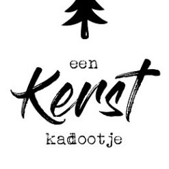 labelsticker kerstkadootje, kadosticker kerstmis