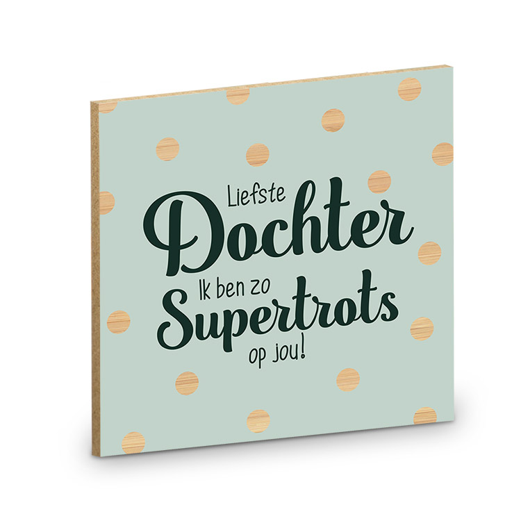 onderzetter dochter, cadeau liefste dochter