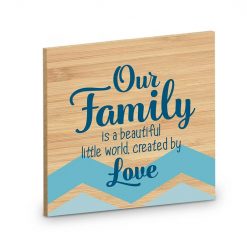 houten onderzetter family, cadeau mama, cadeau moeder, cadeau oma, familie kado