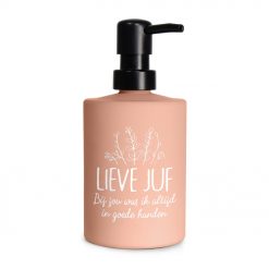 stijlvol zeeppompje lieve juf