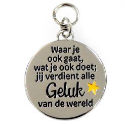 charm for you geluk, alle geluk van de wereld, geluk wensen