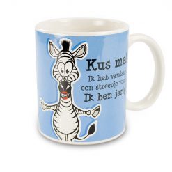 diernmok jarig, dieren mok jarig, mok verjaardag, mok zebra