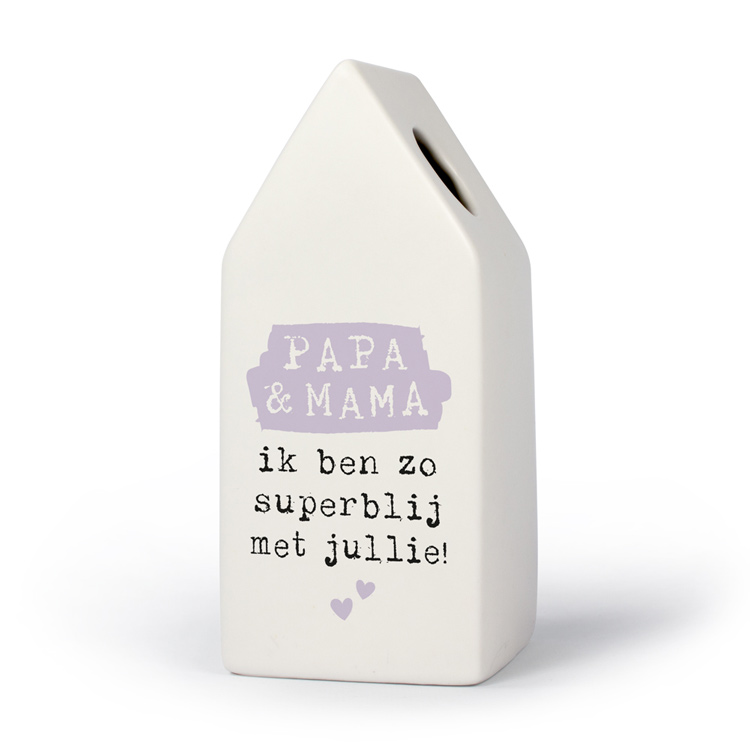 huisvaasje papa en mama, kado moederdag, kado vaderdag