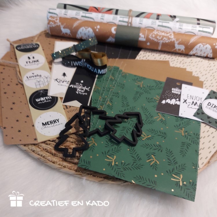 inpakset kerst hohoho green, cadeaupapier kerstmis, kerstkadootjes inpakken