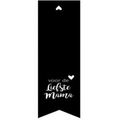 labelsticker voor de liefste mama, kadosticker voor de liefste mama