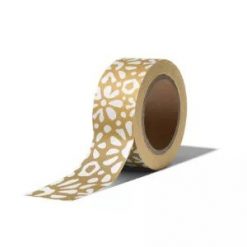 washitape etnic flowers, masking tape flowers