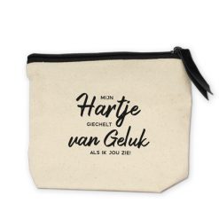 toilettas hartje van geluk, beauty collection, kado voor haar, geschenkset