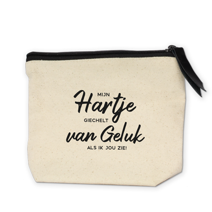 toilettas hartje van geluk, beauty collection, kado voor haar, geschenkset