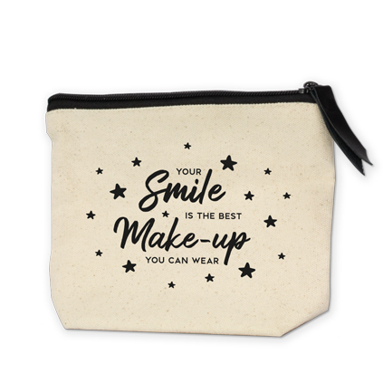 toilettas smile, toilettas beaty collection, cadeau voor haar, kadoset