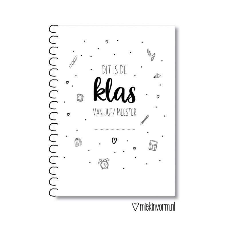 invulboek de klas van juf/meester, kado juf, einde schooljaar, vriendenboekje leerkracht