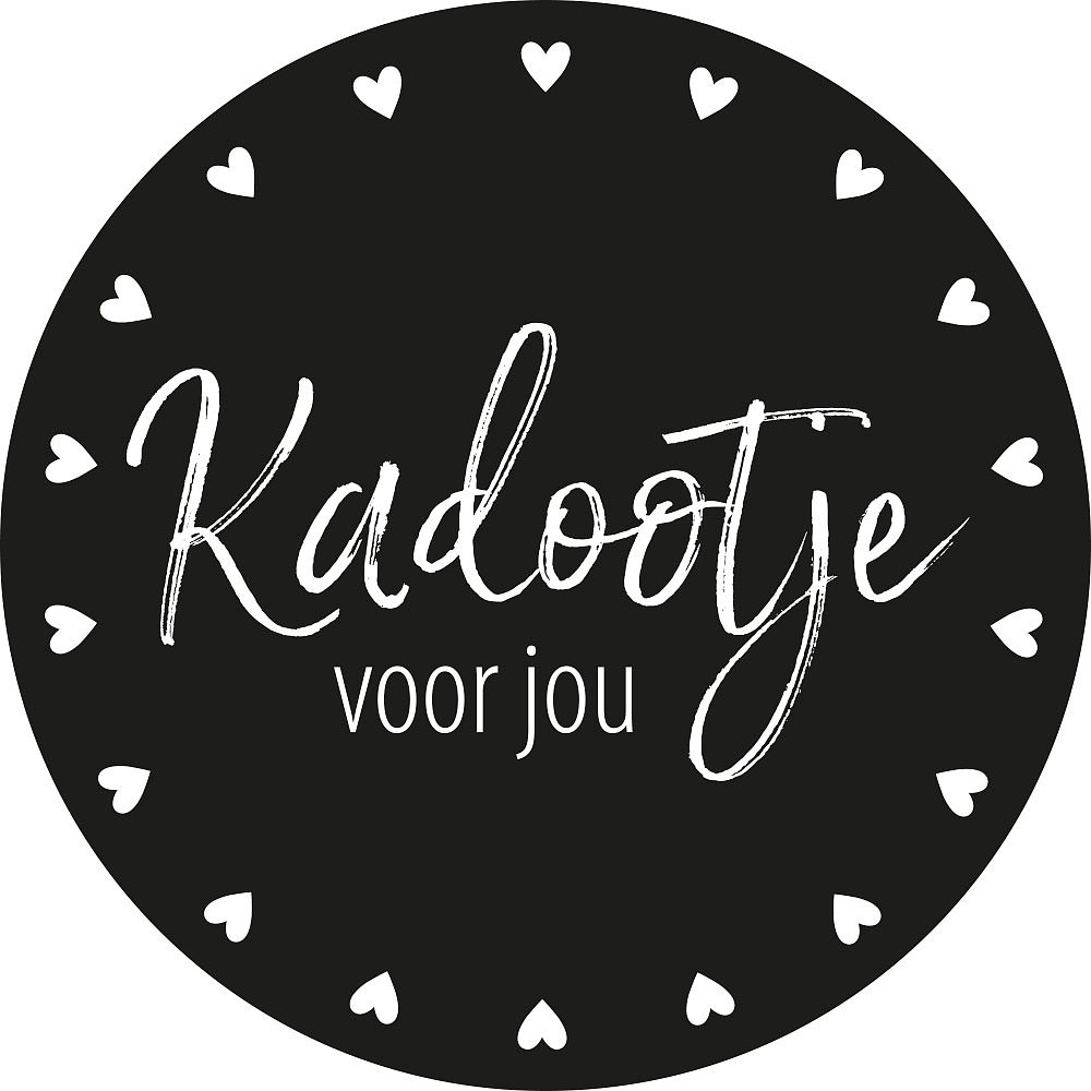 kadosticker kadootje voor jou, XL kadosticker