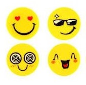 smiley gum, smiley traktatie, grappige traktatie
