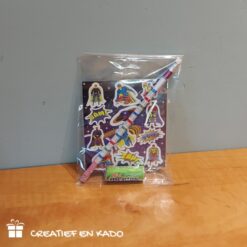 superhelden stickervel traktatie, superhelden traktatie, jongens traktatie