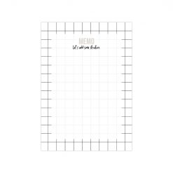 notitieblok memo grid, noteblok, stationary, let's add some structure