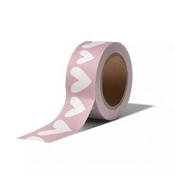 washitape ethnic hearts, masking tape, inpakken