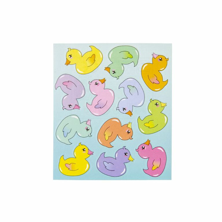 fun stickervel eendjes, eendjes traktatie, afscheidstraktatie, afscheid crèche, afscheid peuterspeelzaal, traktatie 4 jaar,