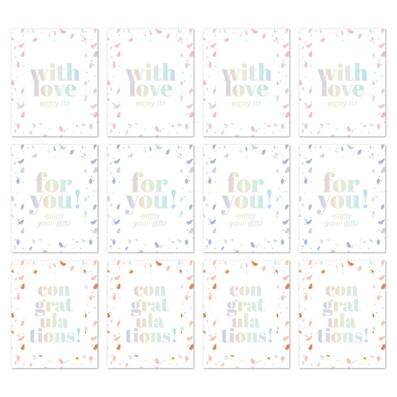 kadostickers SOW hollografisch, tekststickers, sluitstickers, inpakken