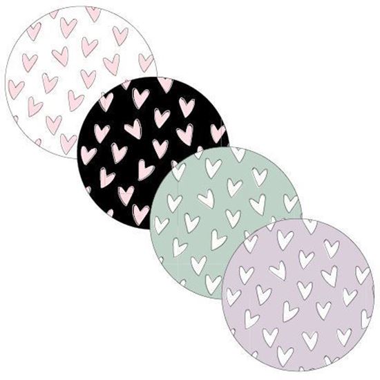 kadostickers hartjes voor jou, sluitstickers, inpakken