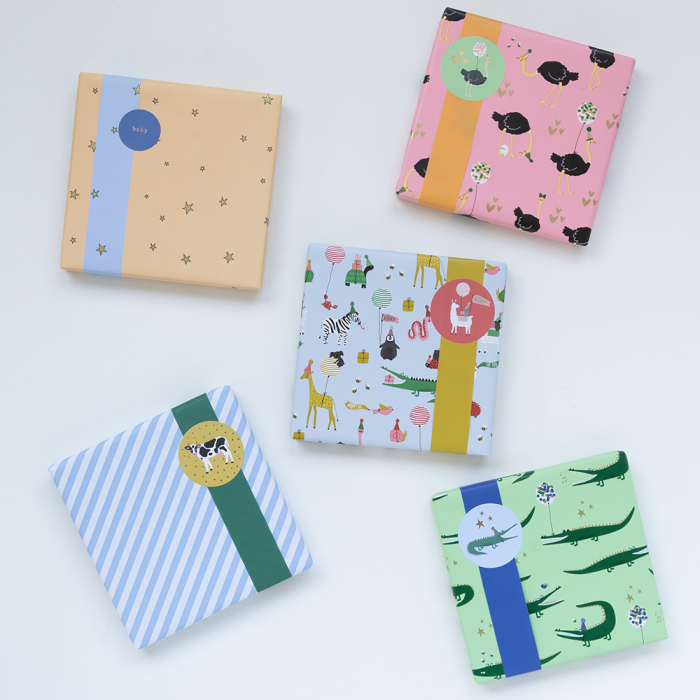 kadosticker ostrich, kadosticker smiley, kadosticker smiley, inpakken, inpakinspiratie