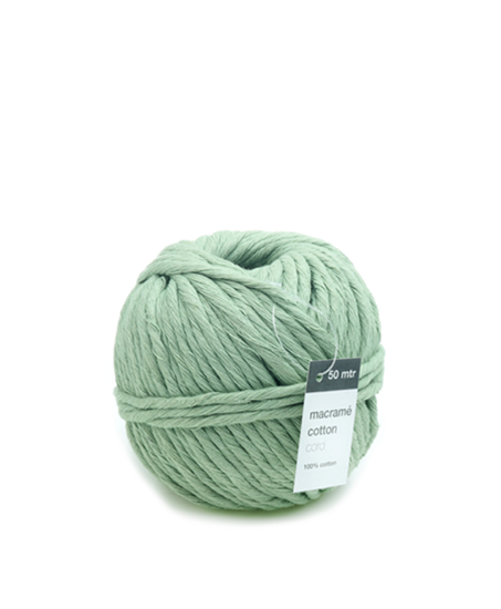 katoenkoord macramé mint, touw, inpakken