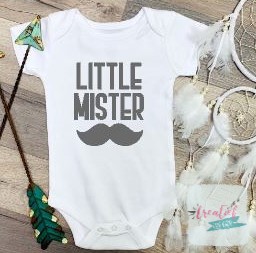 romper little mister, romper bedrukt, kado baby jongen, kado babyshower, kraamkado met naam