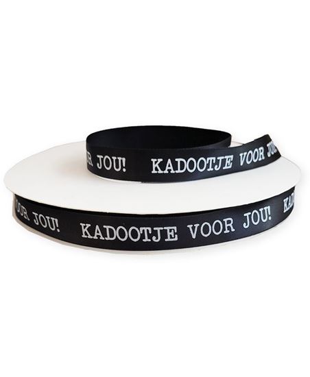 satijnlint kadootje voor jou, krullint, inpakken, cadeaulint