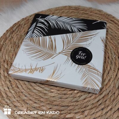 inpakpapier palm leaves, inpakpapier, kadopapier, inpakken, inpakinspiratie, kadosticker for you