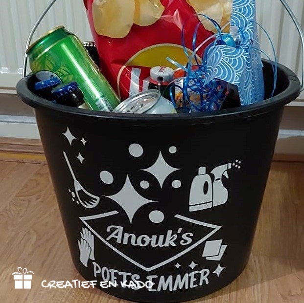 poetsemmer, kado emmer, kadopakket, kado vrouw, kado housewarming, kado woning