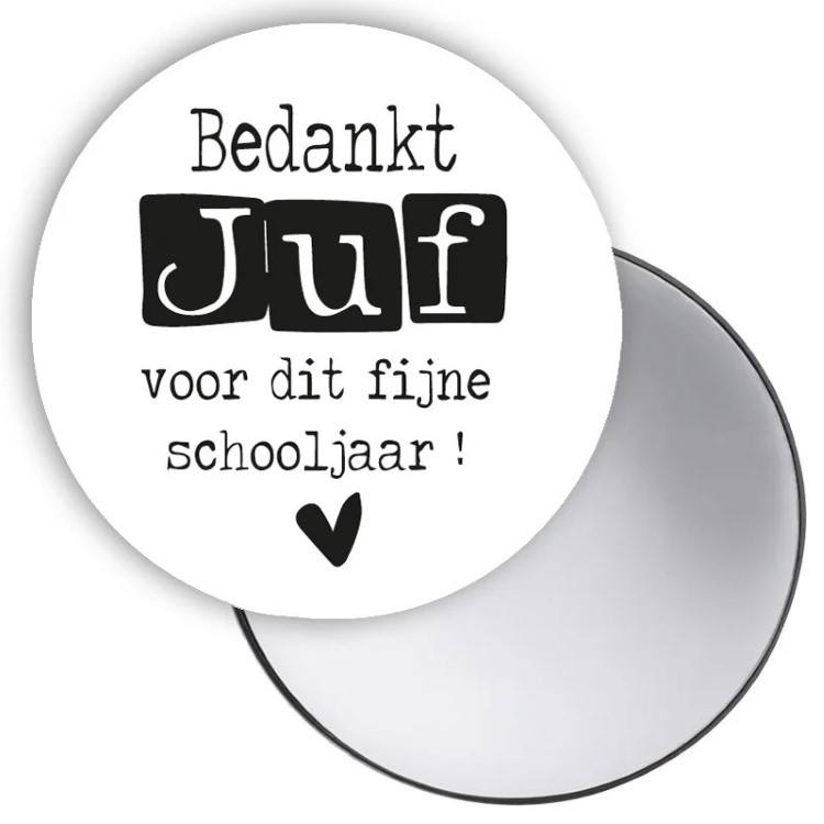 spiegeltje bedankt juf voor dit fijne schooljaar