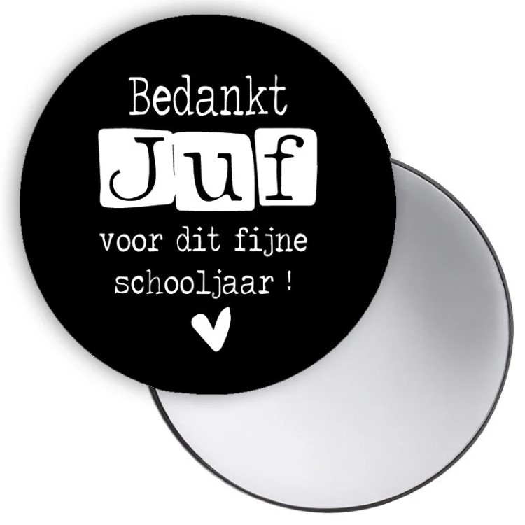 spiegeltje bedankt juf voor dit fijne schooljaar