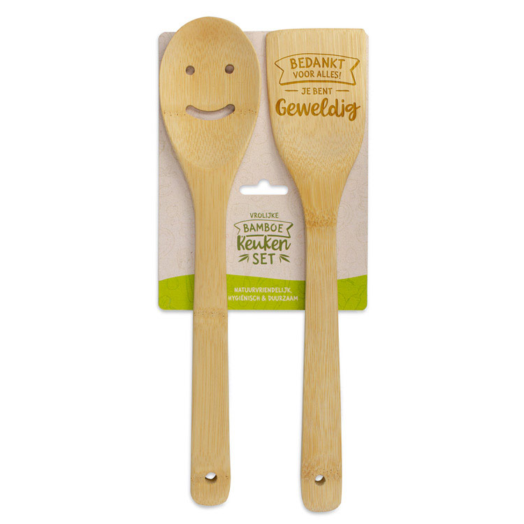 bamboe keukenset bedankt voor alles je bent geweldig