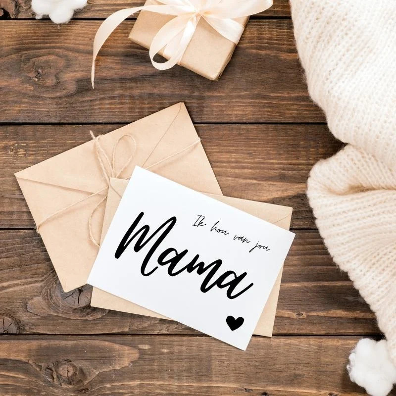 minikaart mama, mini kaartje mama