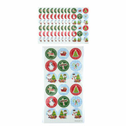 fun stickervel kerst, kerst stickers, uitdeelkadootjes, trakteren kerst