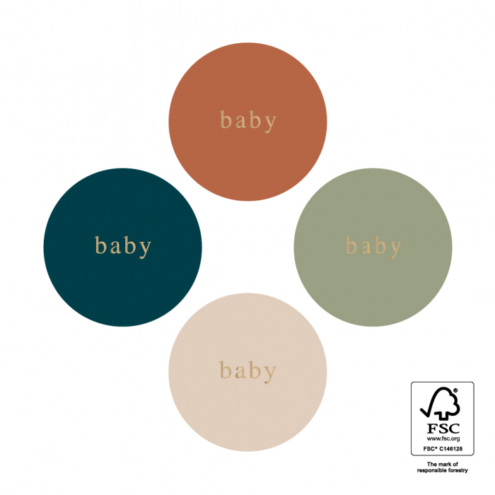 kadostickers baby tekst, sluitstickers baby, inpakken