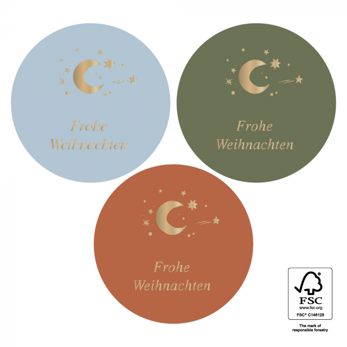 kadostickers frohe weinachten, inpakken kerstmis