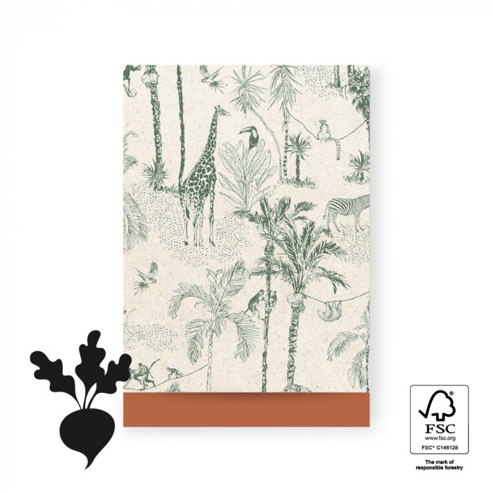kadozakje vintage jungle green, inpakken, inpakken dieren