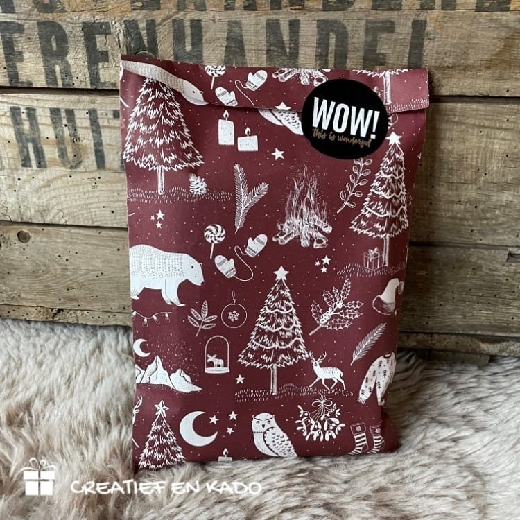 kadozakje x-mas vintage, inpakken kerstmis, inpakinspiratie