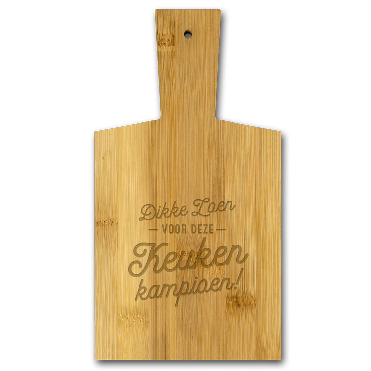 borrelplank dikke zoen, een dikke zoen voor deze keukenkampioen, kado vrouw, kado keuken, borrelplankje