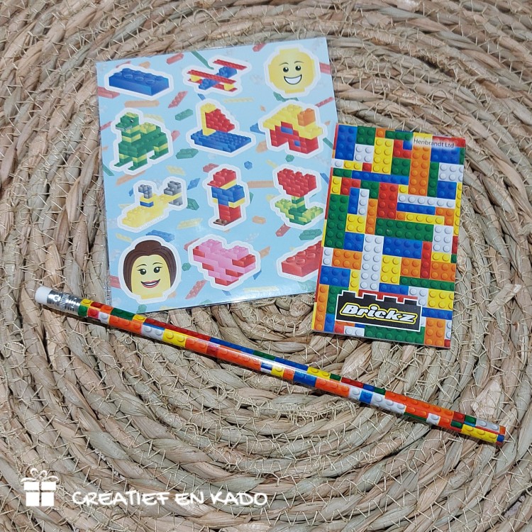 bouwstenen traktatie kant&klaar, complete traktatie, lego trakteren