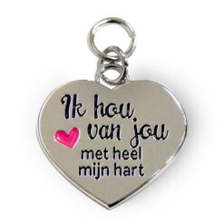 charm for you ik hou van jou, bedeltje liefde, Valentijnsdag