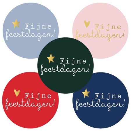 kadostickers fijne feestdagen, sluitstickers fijne feestdagen, inpakken