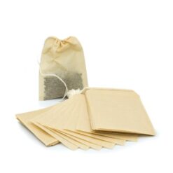 papieren theefilters met trekkoord, theefilters losse thee