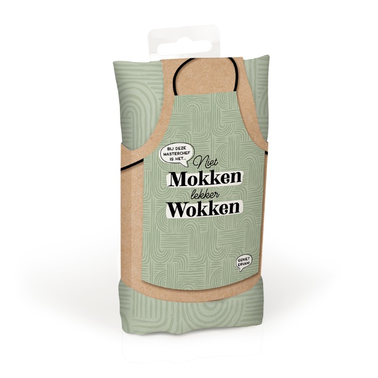 keukenschort mokken/wokken